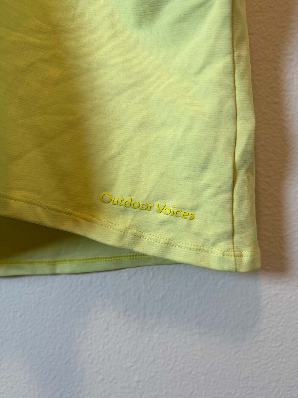 Outdoor Voices Yellow Built-in Bra Active Strappy Tank Top Size M - Picture 3 of 4